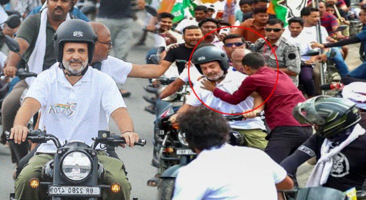 প্রটোকল ভেঙে রাহুলকে জড়িয়ে ধরে চুমু খেয়ে বিপাকে তরুণ